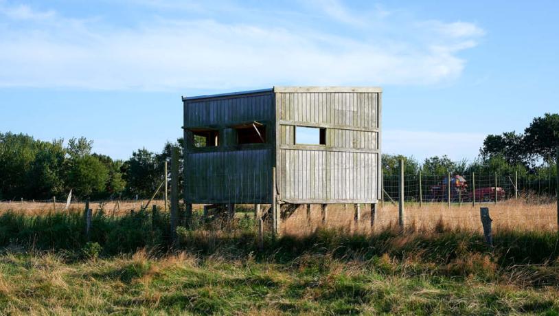 Birdwatching house at Hartsø on Kegnæs.